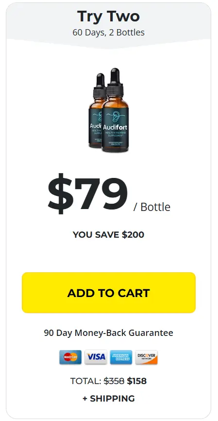 Audifort two bottles